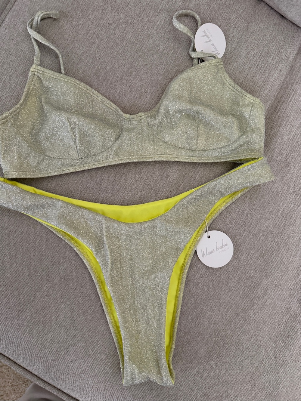 Wave babe shimmer bikini L